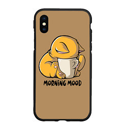 Чехол iPhone XS Max матовый Morning mood, цвет: 3D-черный