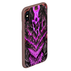 Чехол iPhone XS Max матовый Pink slime, цвет: 3D-коричневый — фото 2