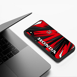 Чехол iPhone XS Max матовый Red sport - honda, цвет: 3D-черный — фото 2