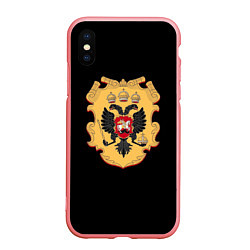 Чехол iPhone XS Max матовый Имперский герб символкика, цвет: 3D-баблгам