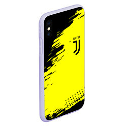 Чехол iPhone XS Max матовый Juventus спортивные краски, цвет: 3D-светло-сиреневый — фото 2