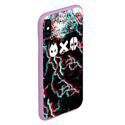Чехол iPhone XS Max матовый Love death & robots strom, цвет: 3D-сиреневый — фото 2