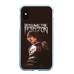 Чехол iPhone XS Max матовый Oli Sykes - Bring Me the Horizon, цвет: 3D-голубой