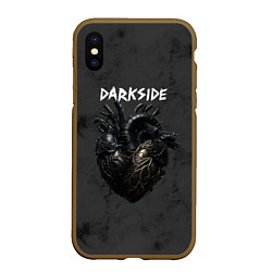 Чехол iPhone XS Max матовый Bring Me the Horizon - darkside, цвет: 3D-коричневый