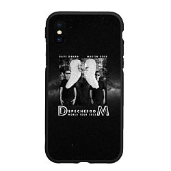 Чехол iPhone XS Max матовый Depeche Mode - Memento mori worldwilde tour, цвет: 3D-черный