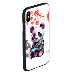 Чехол iPhone XS Max матовый Funny panda - China, цвет: 3D-черный — фото 2