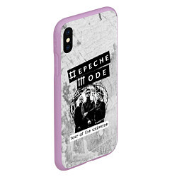 Чехол iPhone XS Max матовый Depeche Mode - Touring the universe группа, цвет: 3D-сиреневый — фото 2