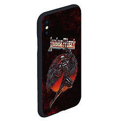 Чехол iPhone XS Max матовый Painkiller Judas Priest, цвет: 3D-черный — фото 2