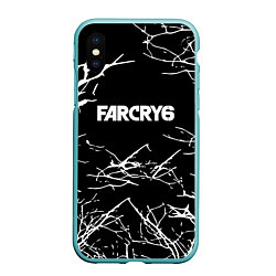 Чехол iPhone XS Max матовый Farcry ночь деревья гейм, цвет: 3D-мятный