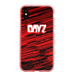 Чехол iPhone XS Max матовый Dayz текстура, цвет: 3D-баблгам