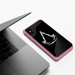 Чехол iPhone XS Max матовый Мираж - Assassins creed, цвет: 3D-малиновый — фото 2