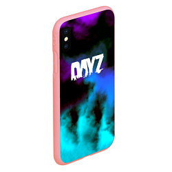 Чехол iPhone XS Max матовый Dayz неоновый космос, цвет: 3D-баблгам — фото 2