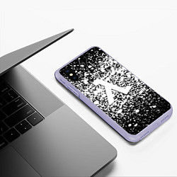 Чехол iPhone XS Max матовый Half life splash white, цвет: 3D-светло-сиреневый — фото 2