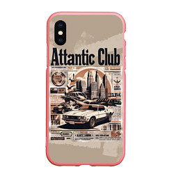 Чехол iPhone XS Max матовый Attantic club, цвет: 3D-баблгам