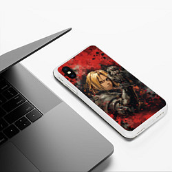 Чехол iPhone XS Max матовый Edward Elric - Fullmetal Alchemist, цвет: 3D-белый — фото 2