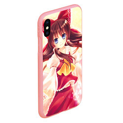 Чехол iPhone XS Max матовый Touhou Project Рейму улыбается, цвет: 3D-баблгам — фото 2