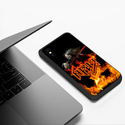 Чехол iPhone XS Max матовый Адский скрипач, цвет: 3D-черный — фото 2