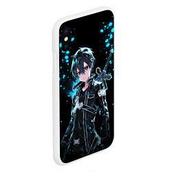 Чехол iPhone XS Max матовый Kirito - Мастера меча онлайн, цвет: 3D-белый — фото 2