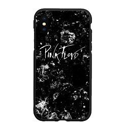 Чехол iPhone XS Max матовый Pink Floyd black ice, цвет: 3D-черный