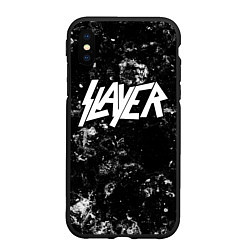 Чехол iPhone XS Max матовый Slayer black ice, цвет: 3D-черный
