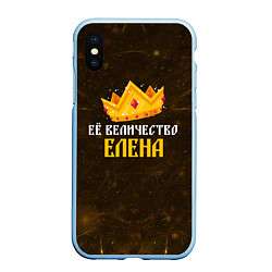 Чехол iPhone XS Max матовый Корона её величество Елена
