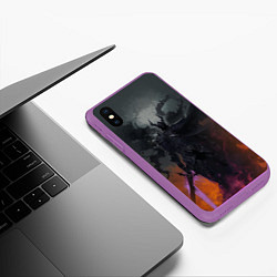Чехол iPhone XS Max матовый Entity - Solo Leveling, цвет: 3D-фиолетовый — фото 2