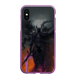 Чехол iPhone XS Max матовый Entity - Solo Leveling, цвет: 3D-фиолетовый