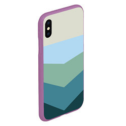 Чехол iPhone XS Max матовый Пентопалитра, цвет: 3D-фиолетовый — фото 2