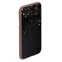Чехол iPhone XS Max матовый Золотая пыль, цвет: 3D-коричневый — фото 2