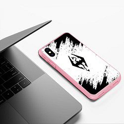 Чехол iPhone XS Max матовый The Elder Scrolls Online краски чёрные, цвет: 3D-баблгам — фото 2