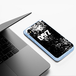 Чехол iPhone XS Max матовый Dayz краски брызги, цвет: 3D-голубой — фото 2
