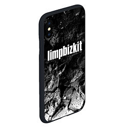 Чехол iPhone XS Max матовый Limp Bizkit black graphite, цвет: 3D-черный — фото 2