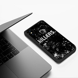 Чехол iPhone XS Max матовый The Killers black ice, цвет: 3D-черный — фото 2