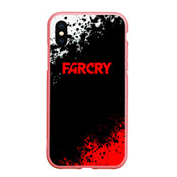 Чехол iPhone XS Max матовый Farcry текстура краски, цвет: 3D-баблгам