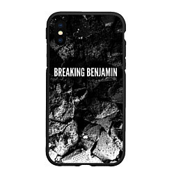 Чехол iPhone XS Max матовый Breaking Benjamin black graphite, цвет: 3D-черный