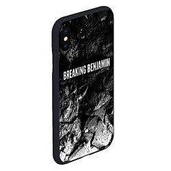 Чехол iPhone XS Max матовый Breaking Benjamin black graphite, цвет: 3D-черный — фото 2
