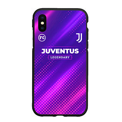 Чехол iPhone XS Max матовый Juventus legendary sport grunge