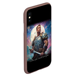 Чехол iPhone XS Max матовый William Glen Harold Billy Herrington Guchi-muchi, цвет: 3D-коричневый — фото 2