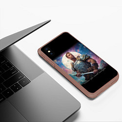 Чехол iPhone XS Max матовый William Glen Harold Billy Herrington Guchi-muchi, цвет: 3D-коричневый — фото 2