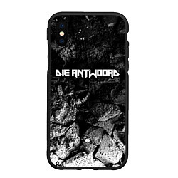 Чехол iPhone XS Max матовый Die Antwoord black graphite, цвет: 3D-черный