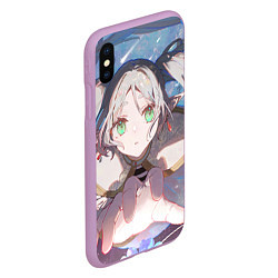 Чехол iPhone XS Max матовый Sousou no Frieren Фрирен memories, цвет: 3D-сиреневый — фото 2