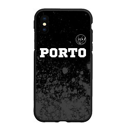 Чехол iPhone XS Max матовый Porto sport на темном фоне посередине