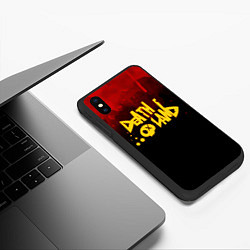 Чехол iPhone XS Max матовый Death land Bokuyaba, цвет: 3D-черный — фото 2