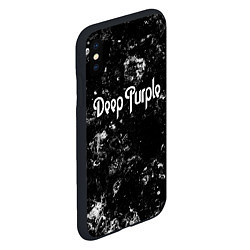 Чехол iPhone XS Max матовый Deep Purple black ice, цвет: 3D-черный — фото 2