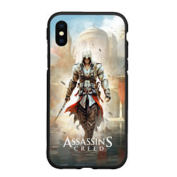 Чехол iPhone XS Max матовый Assassins creed poster game, цвет: 3D-черный