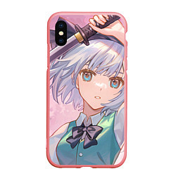 Чехол iPhone XS Max матовый Touhou Project Youmu Konpaku мило, цвет: 3D-баблгам