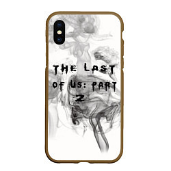 Чехол iPhone XS Max матовый The Last of Us цикады элли, цвет: 3D-коричневый