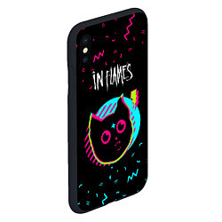 Чехол iPhone XS Max матовый In Flames - rock star cat, цвет: 3D-черный — фото 2