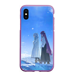 Чехол iPhone XS Max матовый Sousou no Frieren Fern Stark Kraft, цвет: 3D-фиолетовый