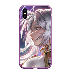 Чехол iPhone XS Max матовый Sousou no Frieren Фрирен beautiful, цвет: 3D-фиолетовый